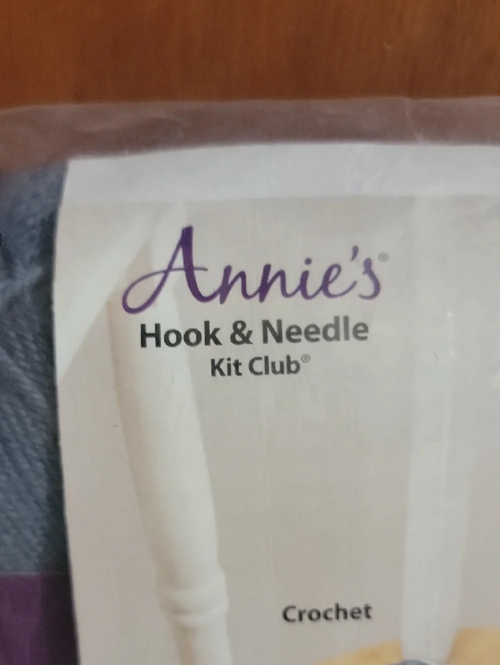 Annie's Crochet Kit - Purple & White Packaging